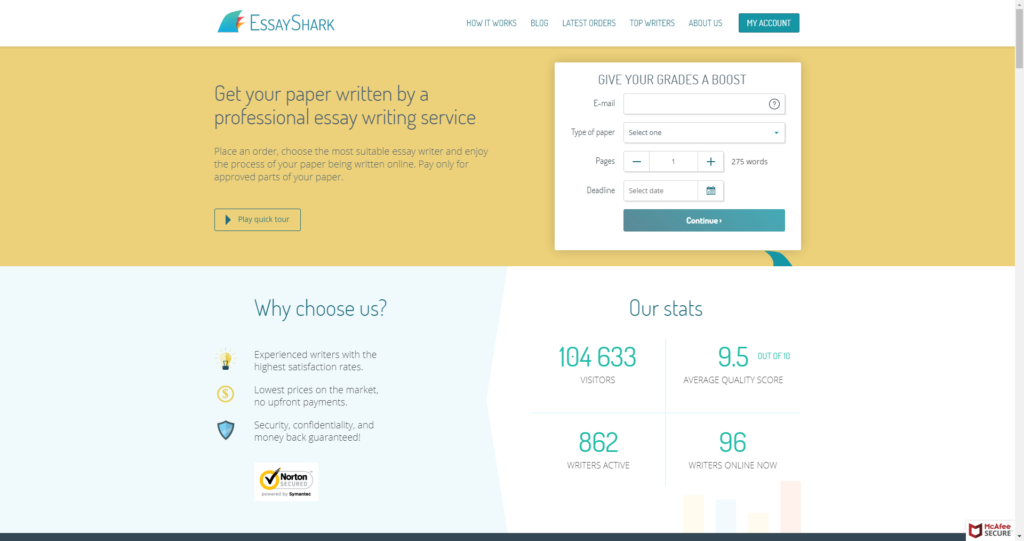 Essayshark writer registration picture