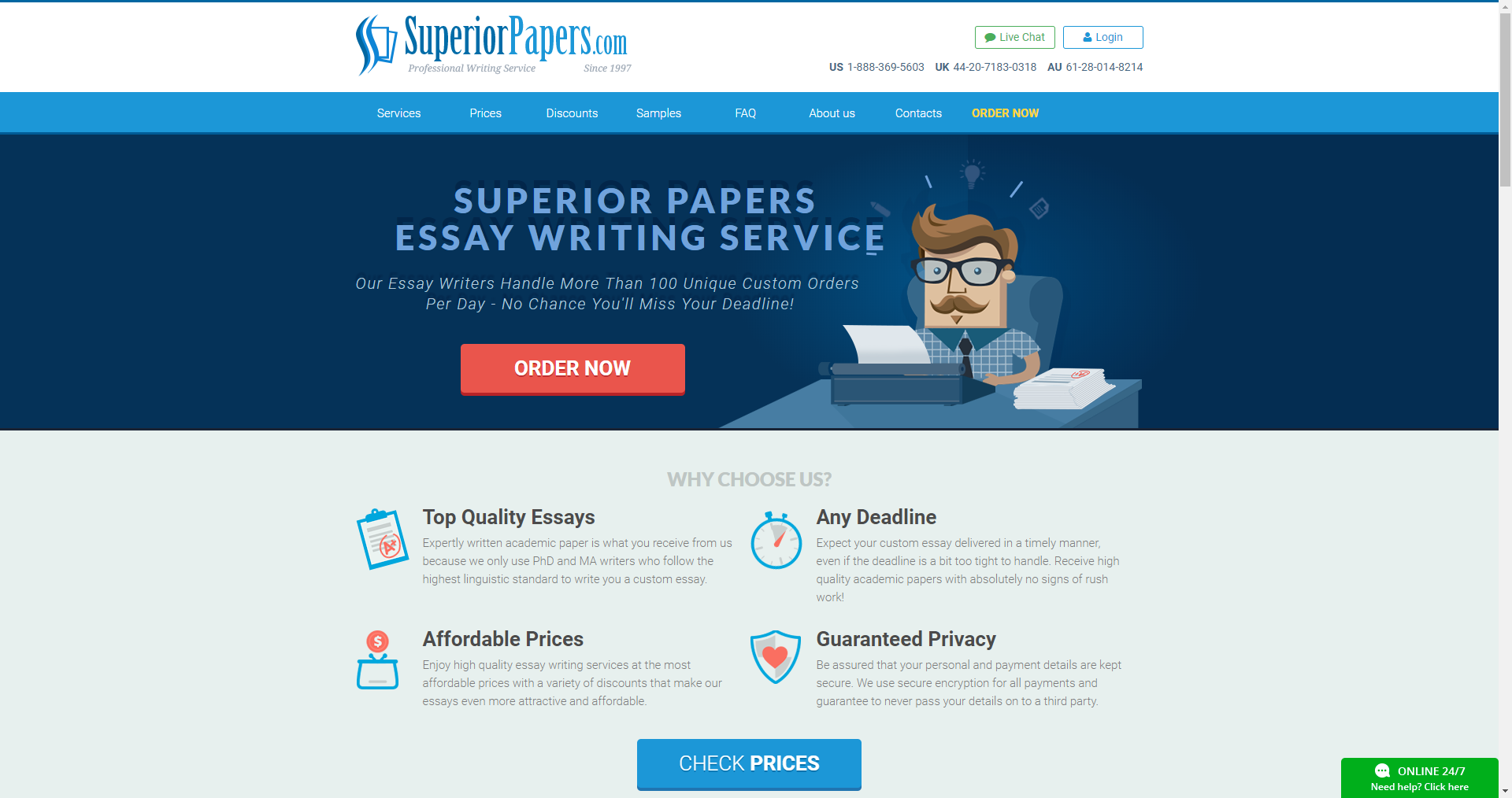 Superiorpapers Main Page